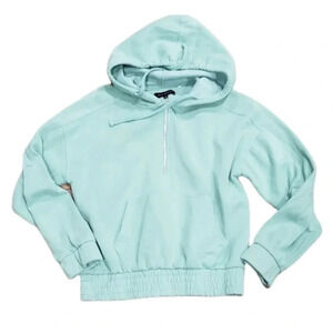 L.A. Hearts Mint Green Quarter Zip Hoodie Sweater S